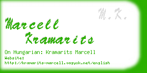 marcell kramarits business card